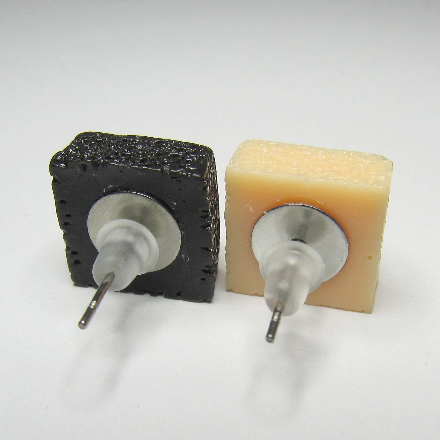 Square Cake Petits Fours Kawaii Stud Earrings